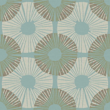 Brewster Home Fashions Aqua Chocolate Superbloom Peel & Stick Wallpaper