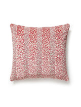Scalamandre Corbet 22 X 22 - Tomato Decorative Pillow