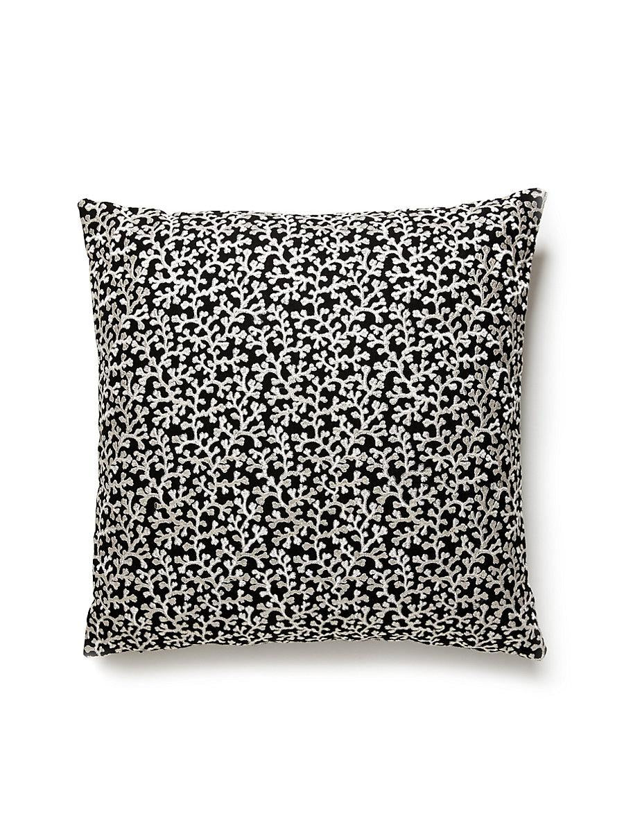 Scalamandre Hele Bay 22 X 22 - Black Decorative Pillow