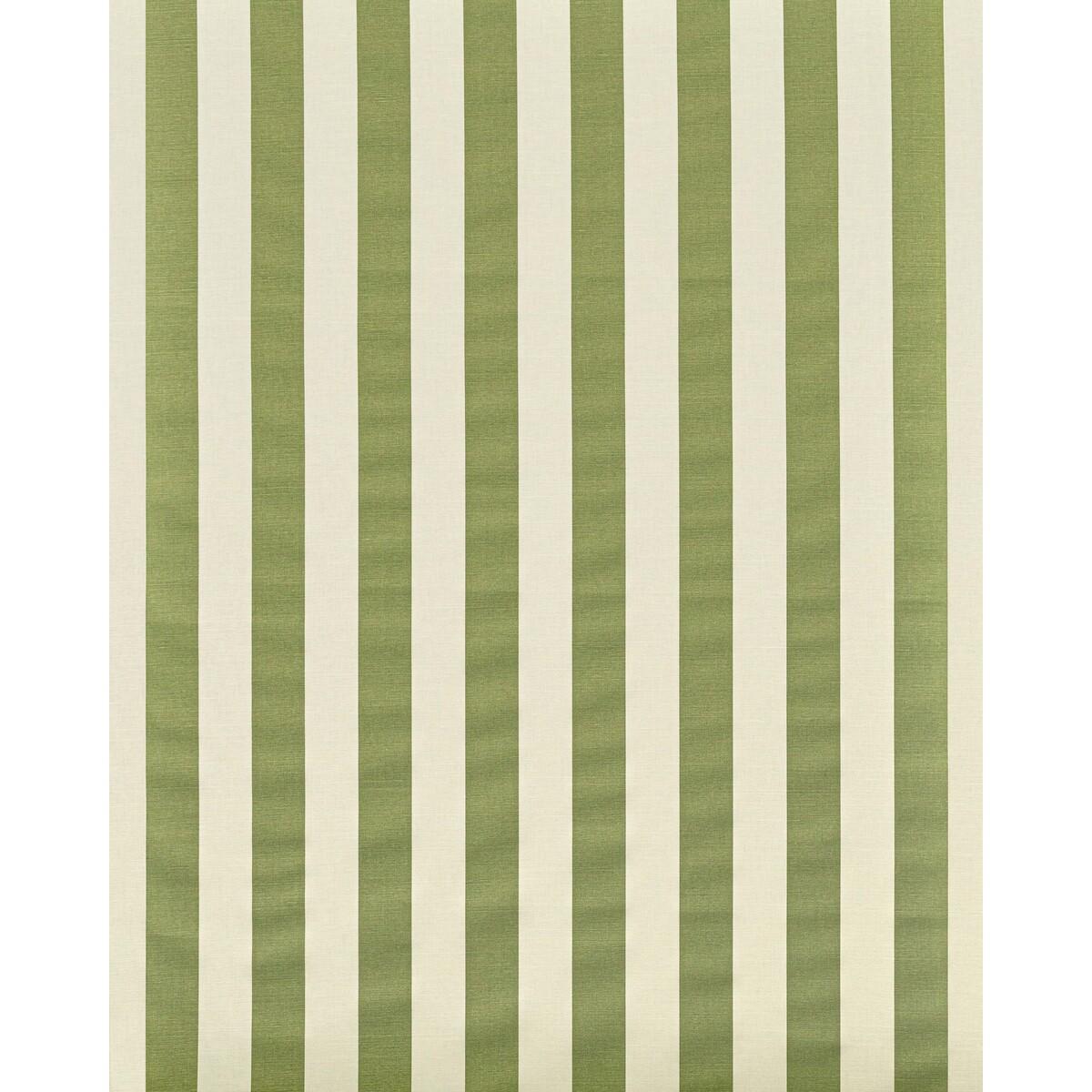 Lee Jofa AVENUE STRIPE GREEN ON WHITE Fabric