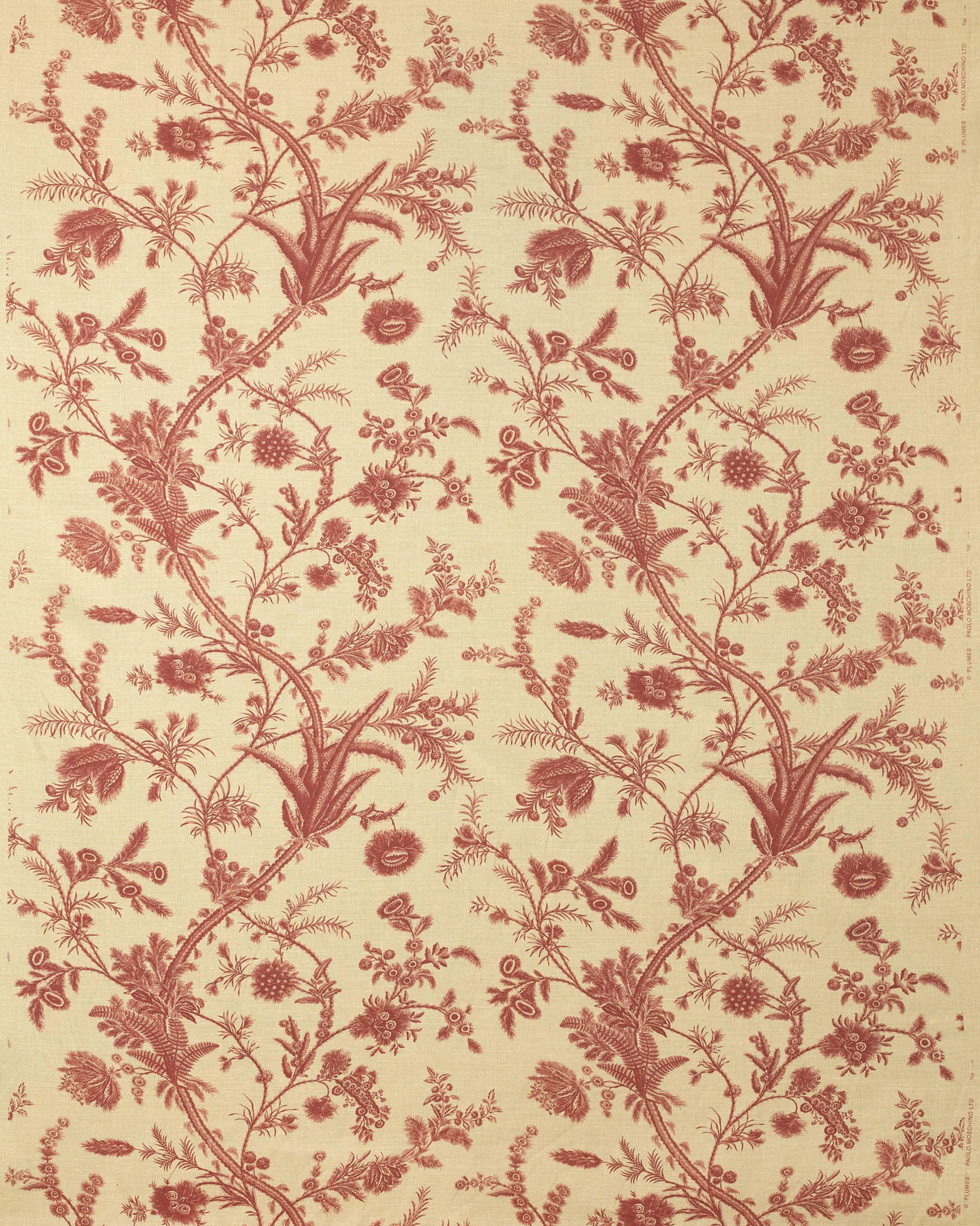 Lee Jofa PLUMES CRIMSON Fabric