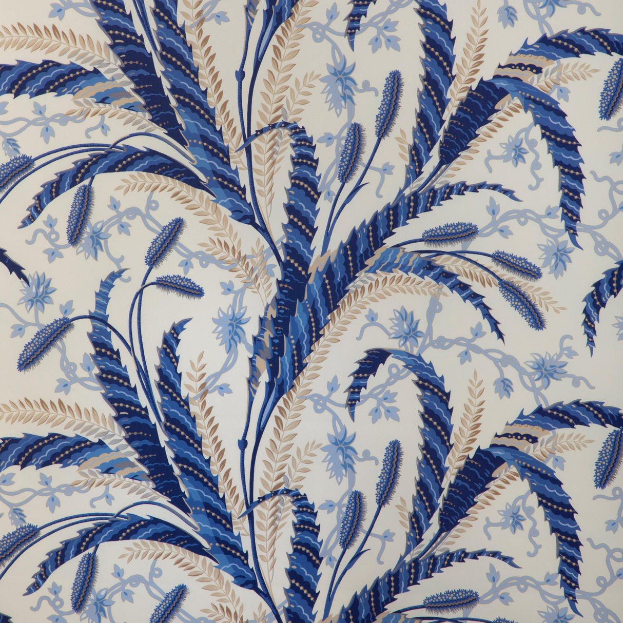 Brunschwig & Fils VERNAY PRINT BLUE Fabric