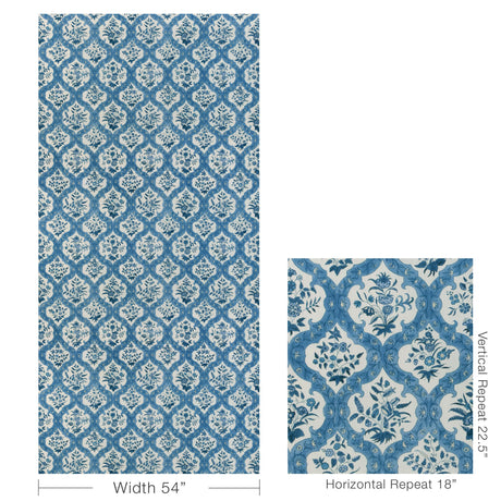 Brunschwig & Fils VENTOUX PRINT SKY/BLUE Fabric
