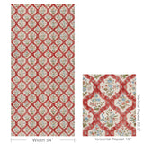 Brunschwig & Fils VENTOUX PRINT RED/BLUE Fabric