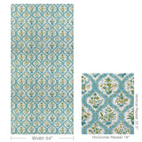 Brunschwig & Fils VENTOUX PRINT AQUA Fabric