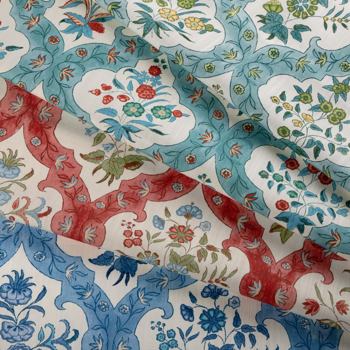 Brunschwig & Fils VENTOUX PRINT AQUA Fabric
