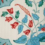 Brunschwig & Fils VENTOUX PRINT TEAL/ROSE Fabric