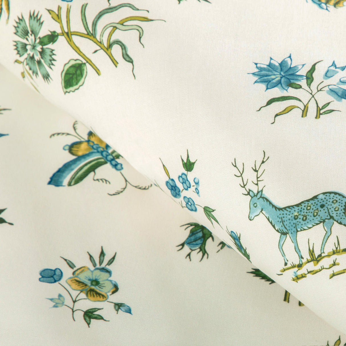 Brunschwig & Fils AUREL PRINT AQUA/LEAF Fabric