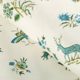 Brunschwig & Fils AUREL PRINT AQUA/LEAF Fabric