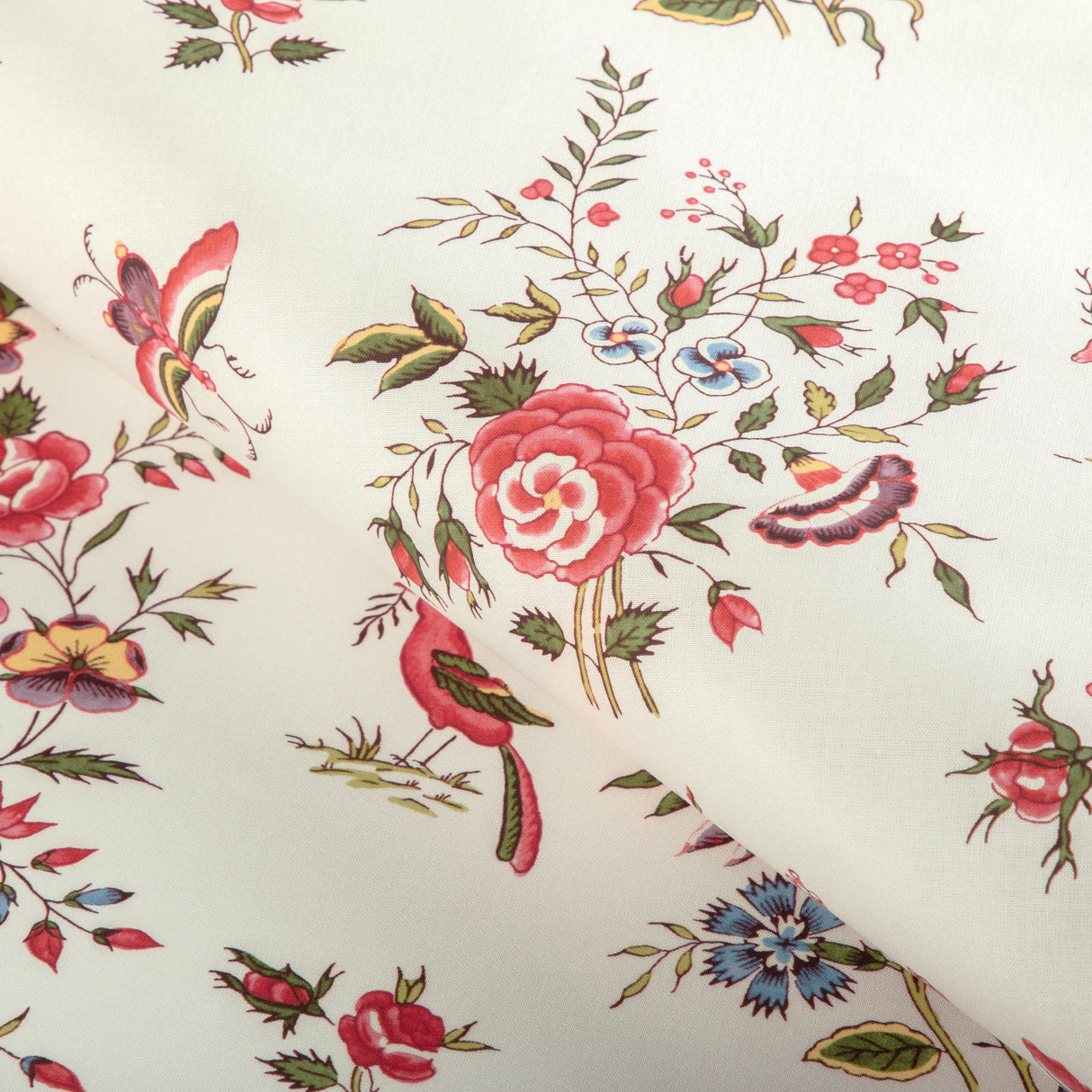 Brunschwig & Fils AUREL PRINT RED/GREEN Fabric