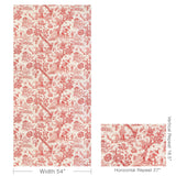 Brunschwig & Fils MARCEL PRINT RED Fabric