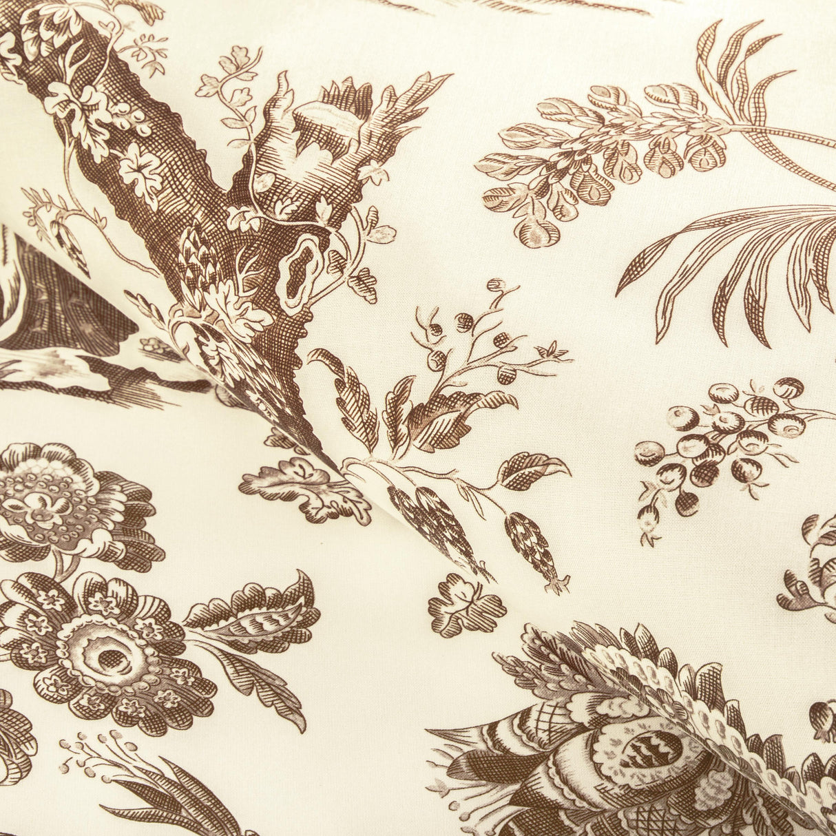 Brunschwig & Fils MARCEL PRINT BROWN Fabric