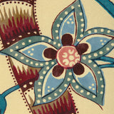 Brunschwig & Fils CADENET PRINT BEIGE/TEAL Fabric