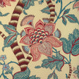 Brunschwig & Fils CADENET PRINT BEIGE/TEAL Fabric