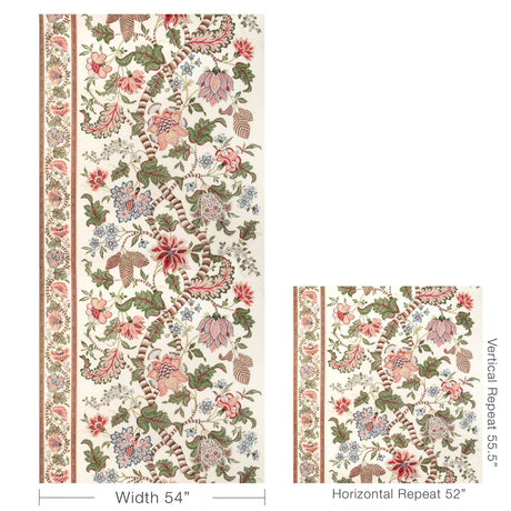 Brunschwig & Fils CADENET PRINT APRICOT/SAGE Fabric