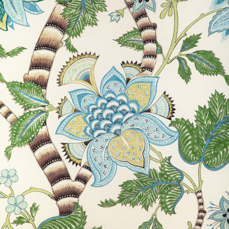 Brunschwig & Fils CADENET PRINT AQUA/LEAF Fabric