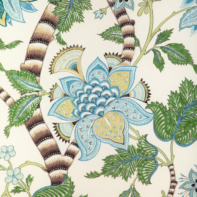 Brunschwig & Fils CADENET PRINT AQUA/LEAF Fabric