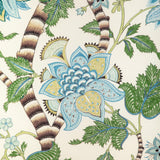 Brunschwig & Fils CADENET PRINT AQUA/LEAF Fabric