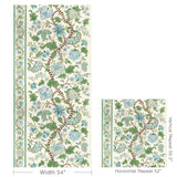 Brunschwig & Fils CADENET PRINT AQUA/LEAF Fabric