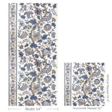 Brunschwig & Fils CADENET PRINT BLUE/GOLD Fabric