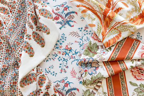 Brunschwig & Fils LAURIS PRINT APRICOT/SAGE Fabric