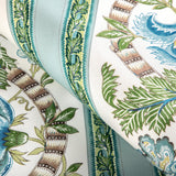Brunschwig & Fils LAURIS PRINT AQUA/LEAF Fabric