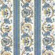 Brunschwig & Fils LAURIS PRINT BLUE/GOLD Fabric