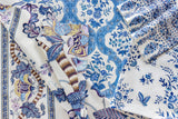 Brunschwig & Fils LAURIS PRINT BLUE/GOLD Fabric