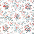 Brunschwig & Fils CHANCAY PRINT TEAL/ROSE Fabric