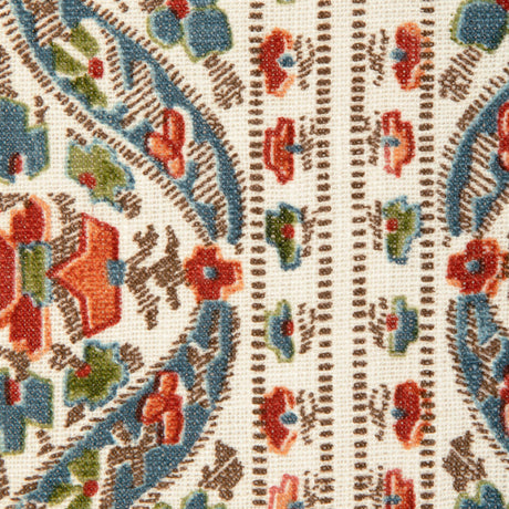 Brunschwig & Fils VISAN PRINT SKY/CORAL Fabric