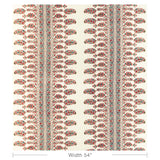 Brunschwig & Fils VISAN PRINT SKY/CORAL Fabric
