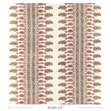Brunschwig & Fils VISAN PRINT SKY/CORAL Fabric
