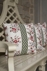 Brunschwig & Fils VISAN PRINT SKY/CORAL Fabric