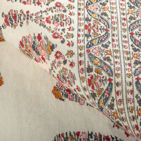 Brunschwig & Fils VISAN PRINT TEAL/ROSE Fabric