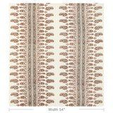 Brunschwig & Fils VISAN PRINT TEAL/ROSE Fabric