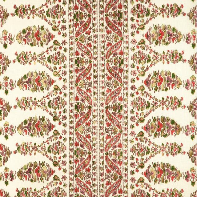 Brunschwig & Fils VISAN PRINT ROSE/LEAF Fabric