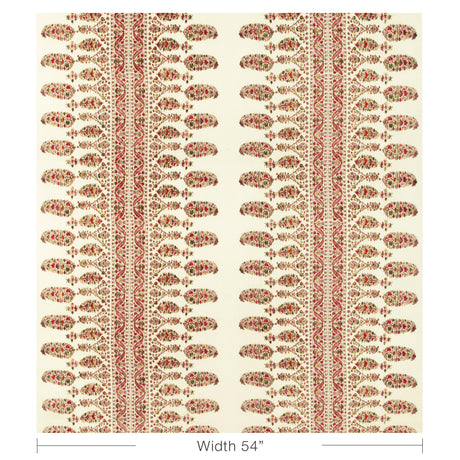 Brunschwig & Fils VISAN PRINT ROSE/LEAF Fabric