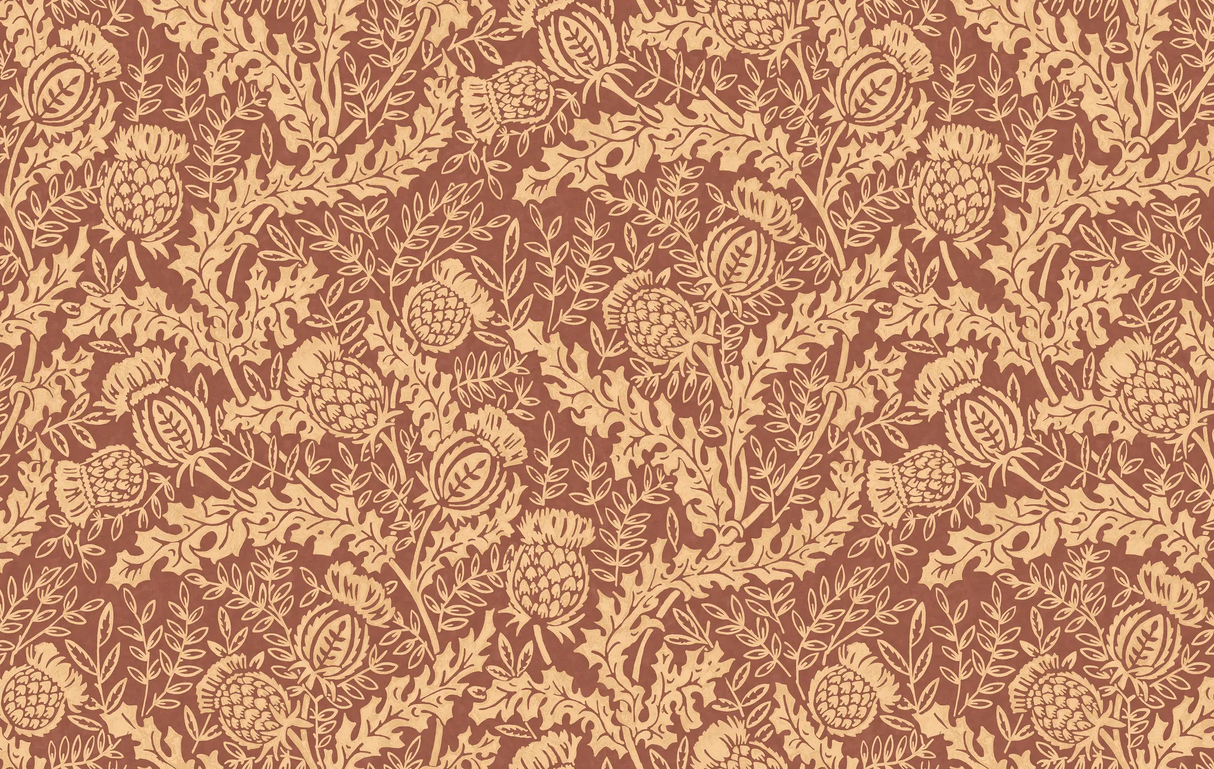 Mulberry MULBERRY THISTLE PLUM Wallpaper