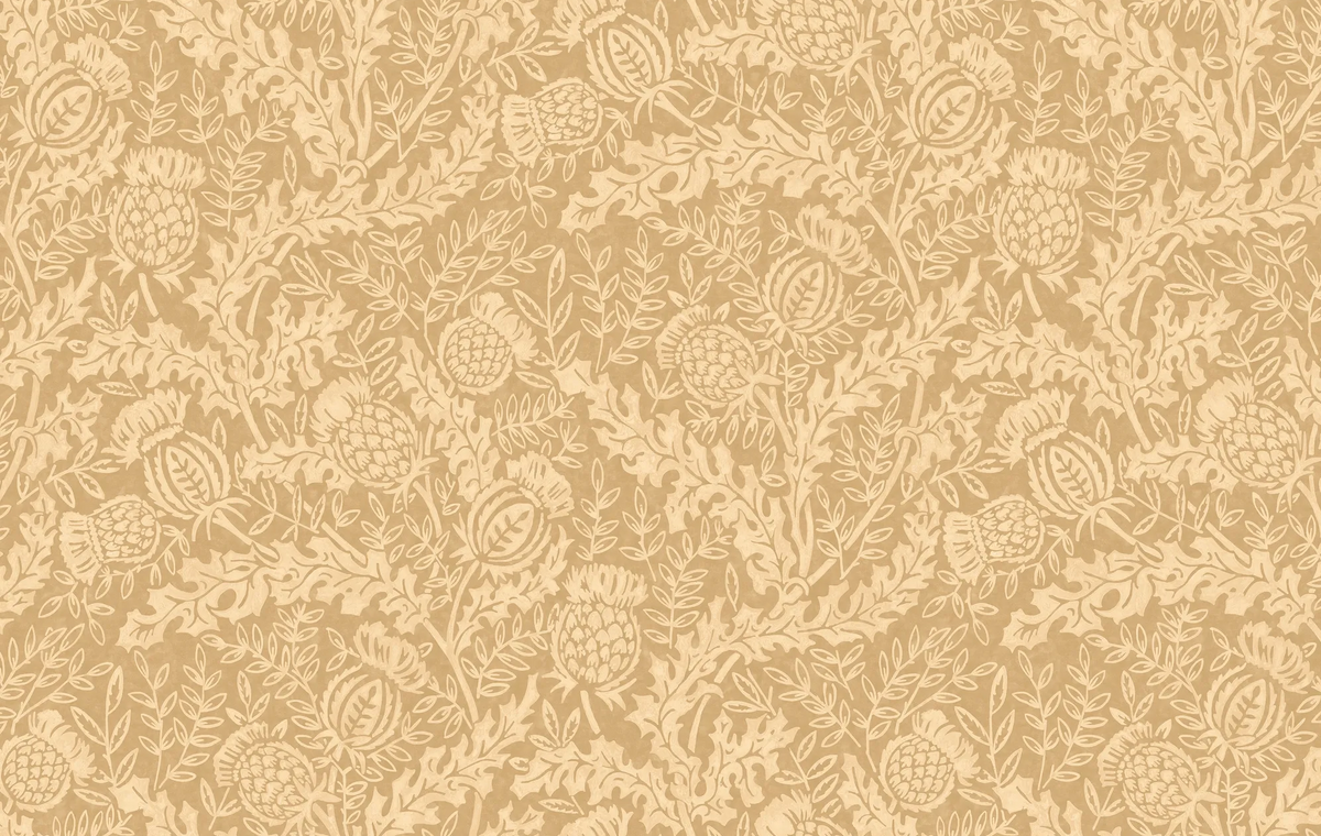 Mulberry MULBERRY THISTLE PARCHMENT Wallpaper