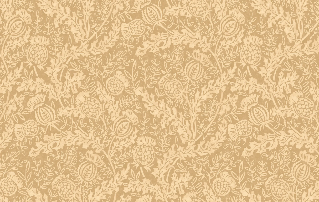 Mulberry MULBERRY THISTLE PARCHMENT Wallpaper