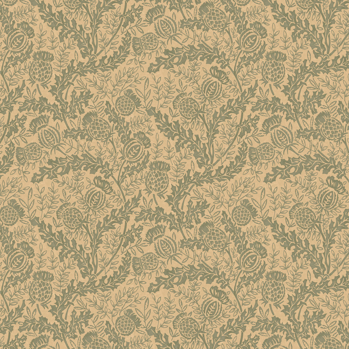 Mulberry MULBERRY THISTLE TEAL Wallpaper