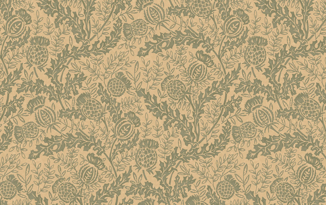 Mulberry MULBERRY THISTLE TEAL Wallpaper