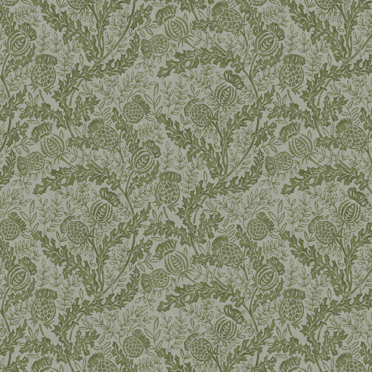 Mulberry MULBERRY THISTLE GREEN/TEAL Wallpaper