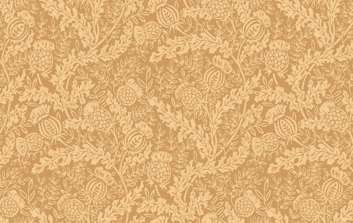 Mulberry MULBERRY THISTLE OCHRE Wallpaper
