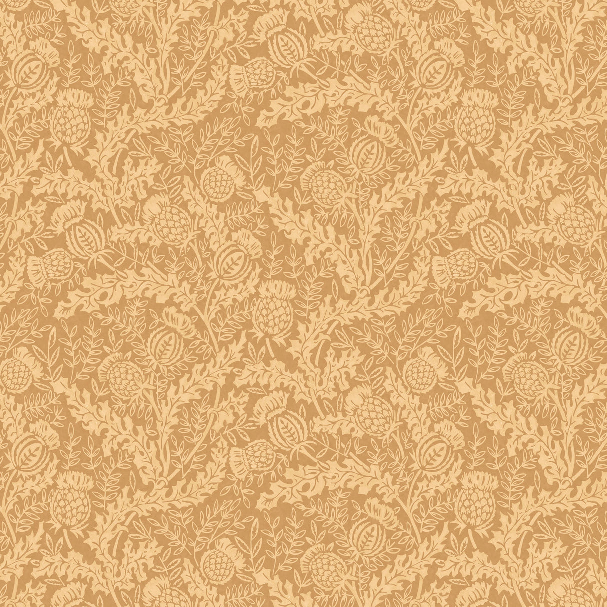 Mulberry MULBERRY THISTLE OCHRE Wallpaper