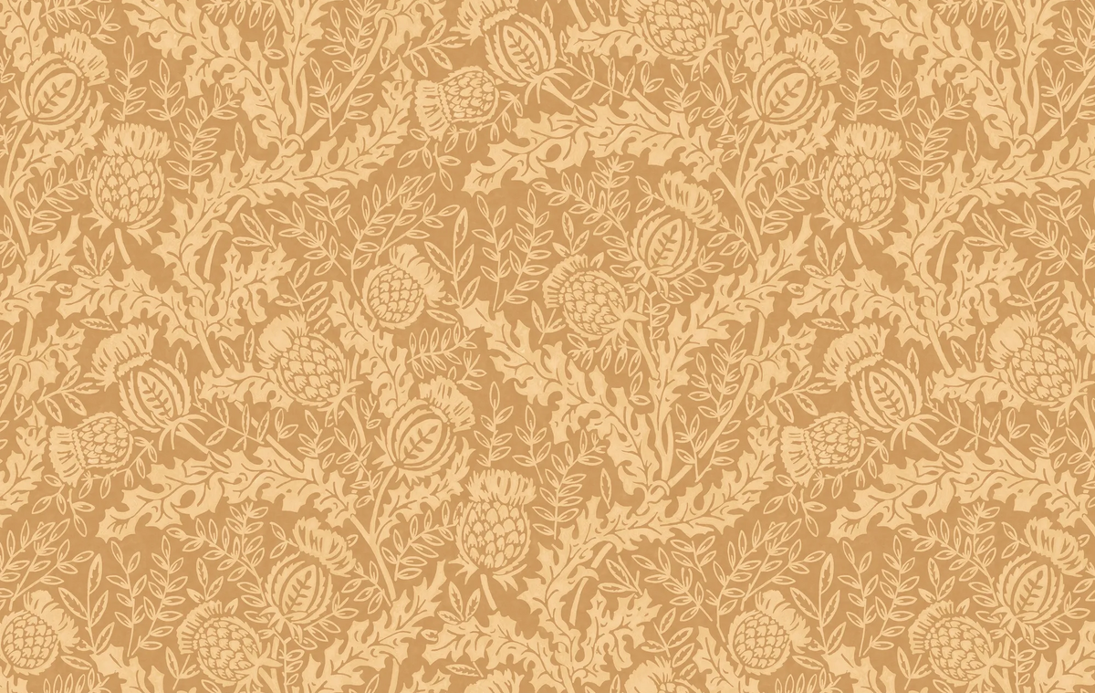 Mulberry MULBERRY THISTLE OCHRE Wallpaper