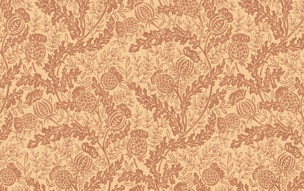 Mulberry MULBERRY THISTLE RUSSET Wallpaper