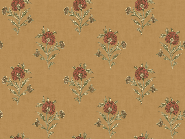 Mulberry SOMERTON OCHRE Wallpaper