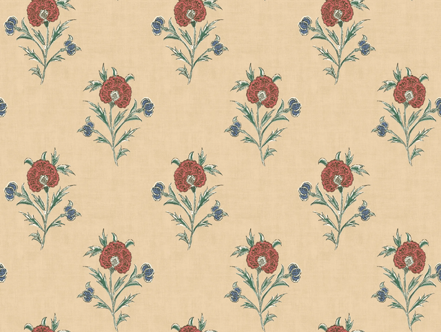 Mulberry SOMERTON RED/GREEN Wallpaper