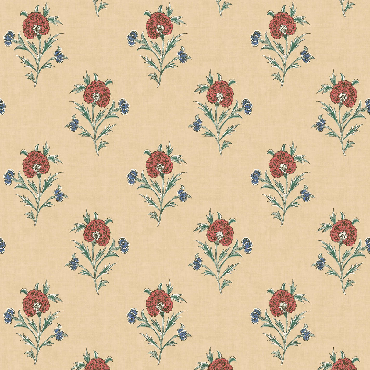 Mulberry SOMERTON RED/GREEN Wallpaper